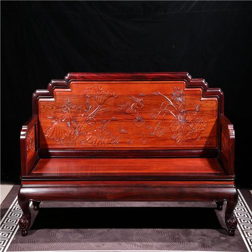 大红酸枝,【鑫华红木家具】保质保量,大红酸枝明式圈椅